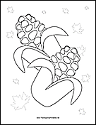 Thanksgiving Corn Coloring Page