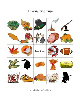 Thanksgiving Bingo 2