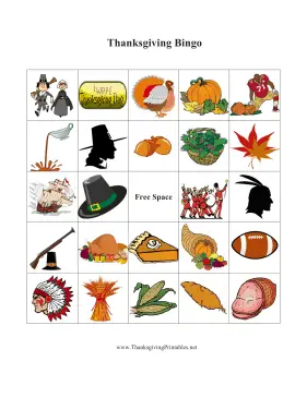 Thanksgiving Bingo 3