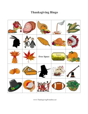 Thanksgiving Bingo 4