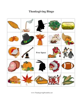 Thanksgiving Bingo 5