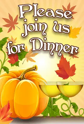 Thanksgiving Join Us Invitation