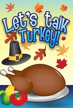 Thanksgiving Talk Turkey Invitation
