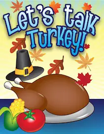 Thanksgiving Talk Turkey Invitation Small