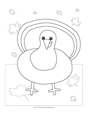 Thanksgiving Turkey Coloring Page