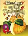 Blessings Thanksgiving Food Card Small