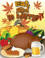 Eat Thanksgiving Meal Beer Invitation Small