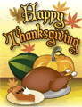 Happy Thanksgiving Meal Card Small