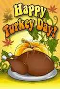 Happy Thanksgiving Turkey Day Card