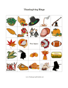 Thanksgiving Bingo 2 Thanksgiving Printables