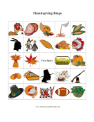 Thanksgiving Bingo 4 Thanksgiving Printables
