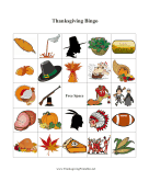 Thanksgiving Bingo 5 Thanksgiving Printables