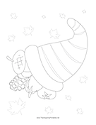 Cornucopia Coloring Page