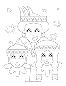 Indians Coloring Page