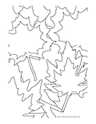 Leaves Coloring Page