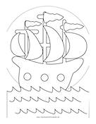 Mayflower Coloring Page